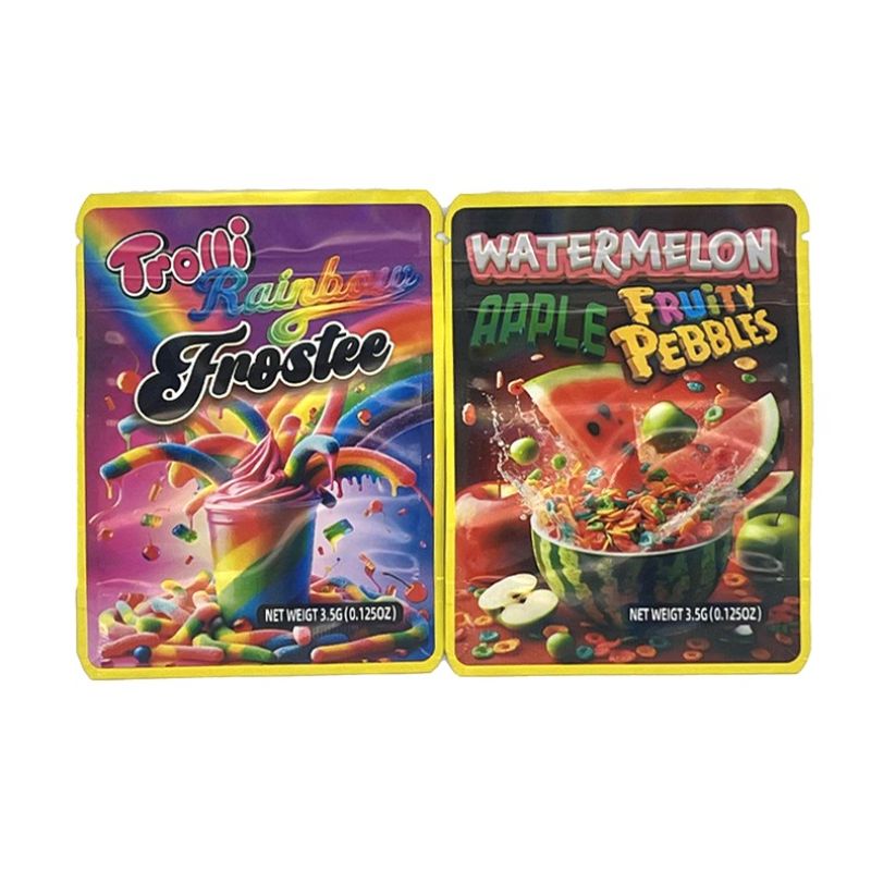 Cannabis THC Edible Mylar Bags for Gummies & Infused Treats